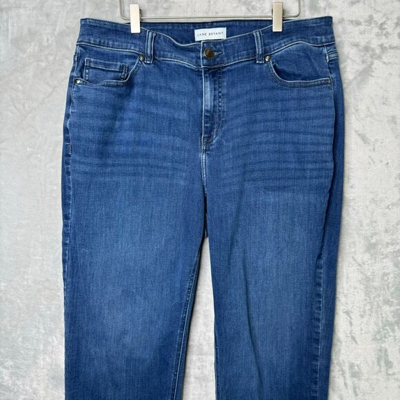 Lane Bryant Jeans Womens 20 Blue High Rise Straight Curvy Fit Flex Magic Waist - Picture 2 of 12